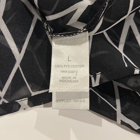 Bisou Bisou Sheer Blouse L - Picture 6 of 6